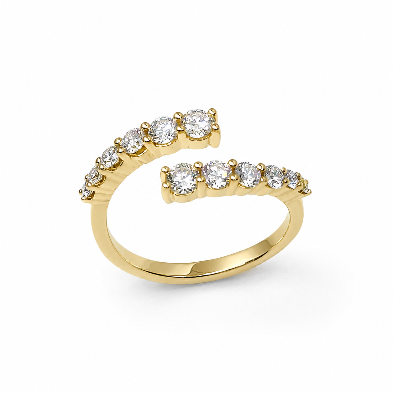10ct Yellow Gold 1.00ct TDW Diamond Open Wrap Ring - AUCRG4613 Seiko 10ct Yellow Gold 1.00ct TDW Diamond Open Wrap Ring - AUCRG4613 Seiko