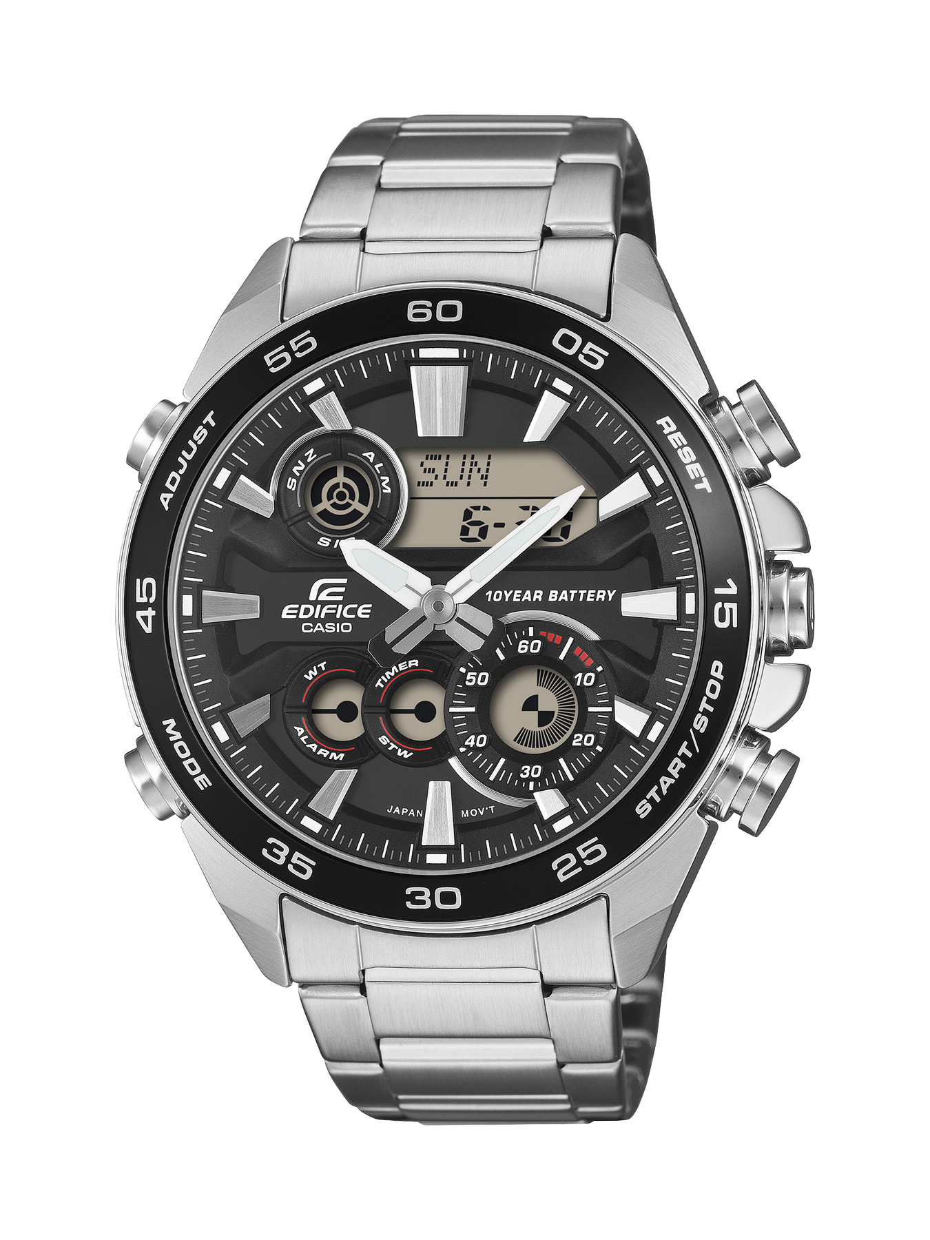 Casio Edifice ERA130-1A Men's Ana-Digi Chronograph World Time Watch CASIO Casio Edifice ERA130-1A Men's Ana-Digi Chronograph World Time Watch CASIO