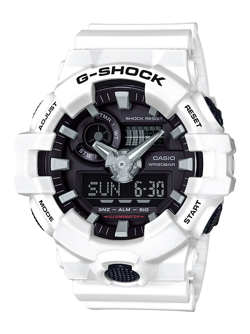 G-Shock GA-700-7A White Analog Digital Men's Watch G-SHOCK G-Shock GA-700-7A White Analog Digital Men's Watch G-SHOCK