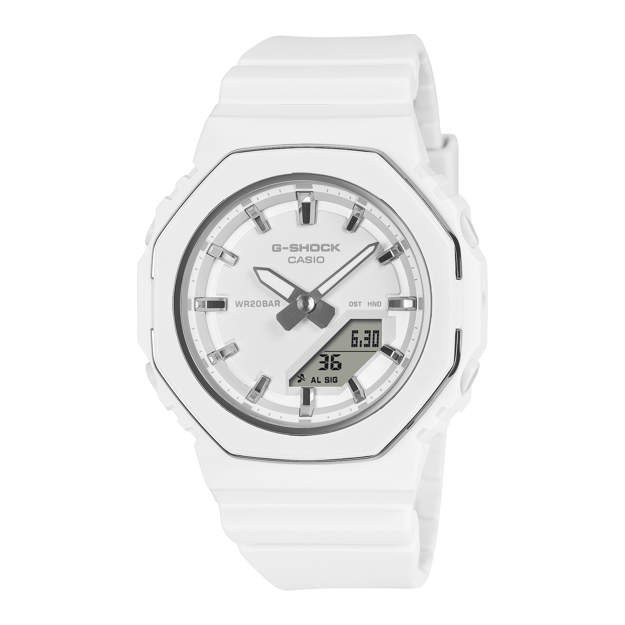 Casio G-Shock GMA-P2110-7A Women's White Bio-Based Resin Analog-Digital Watch G-SHOCK 