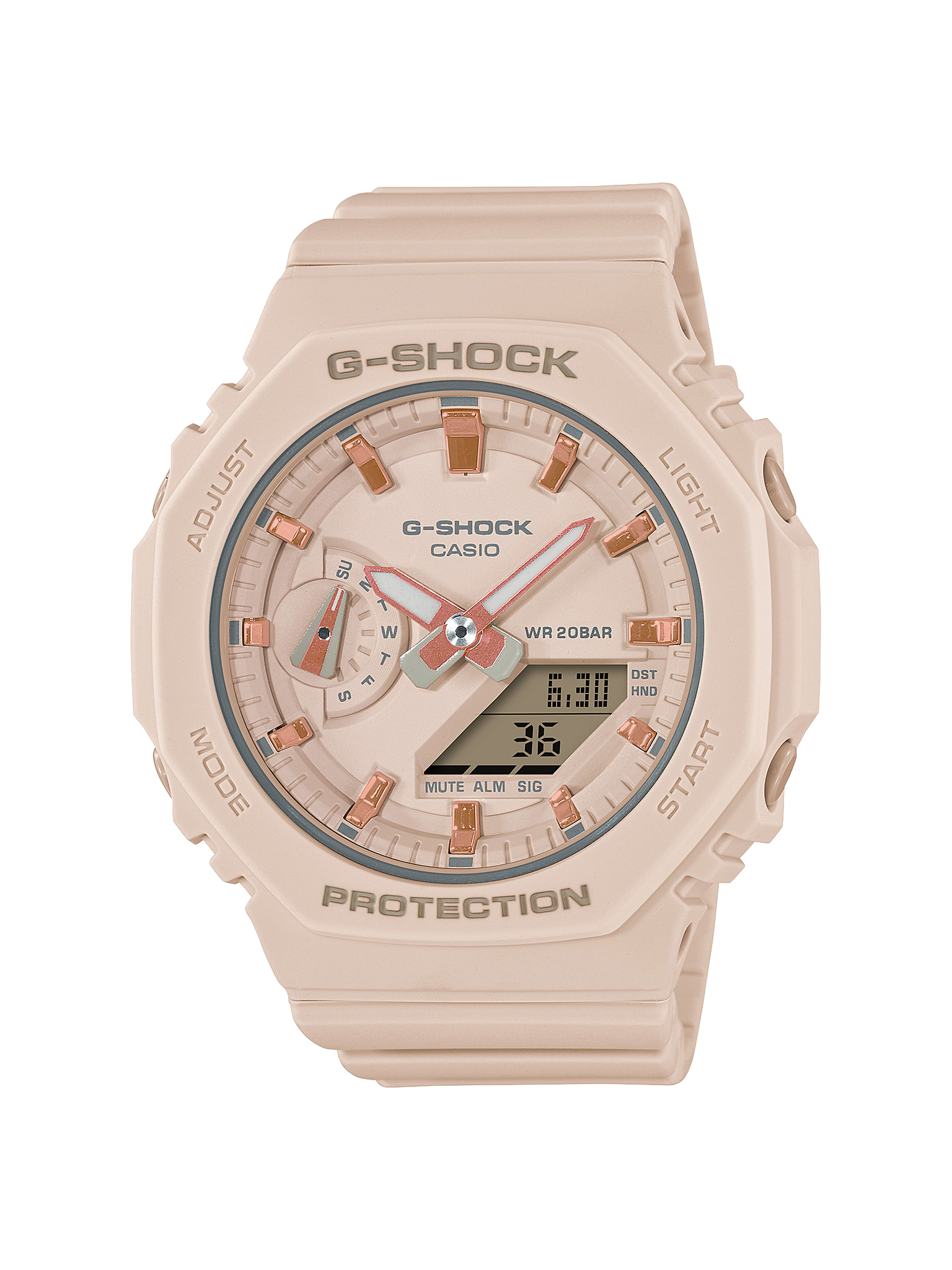Casio G-Shock GMA-S2100-4A Women's Analog-Digital Pink Resin Watch G-SHOCK 