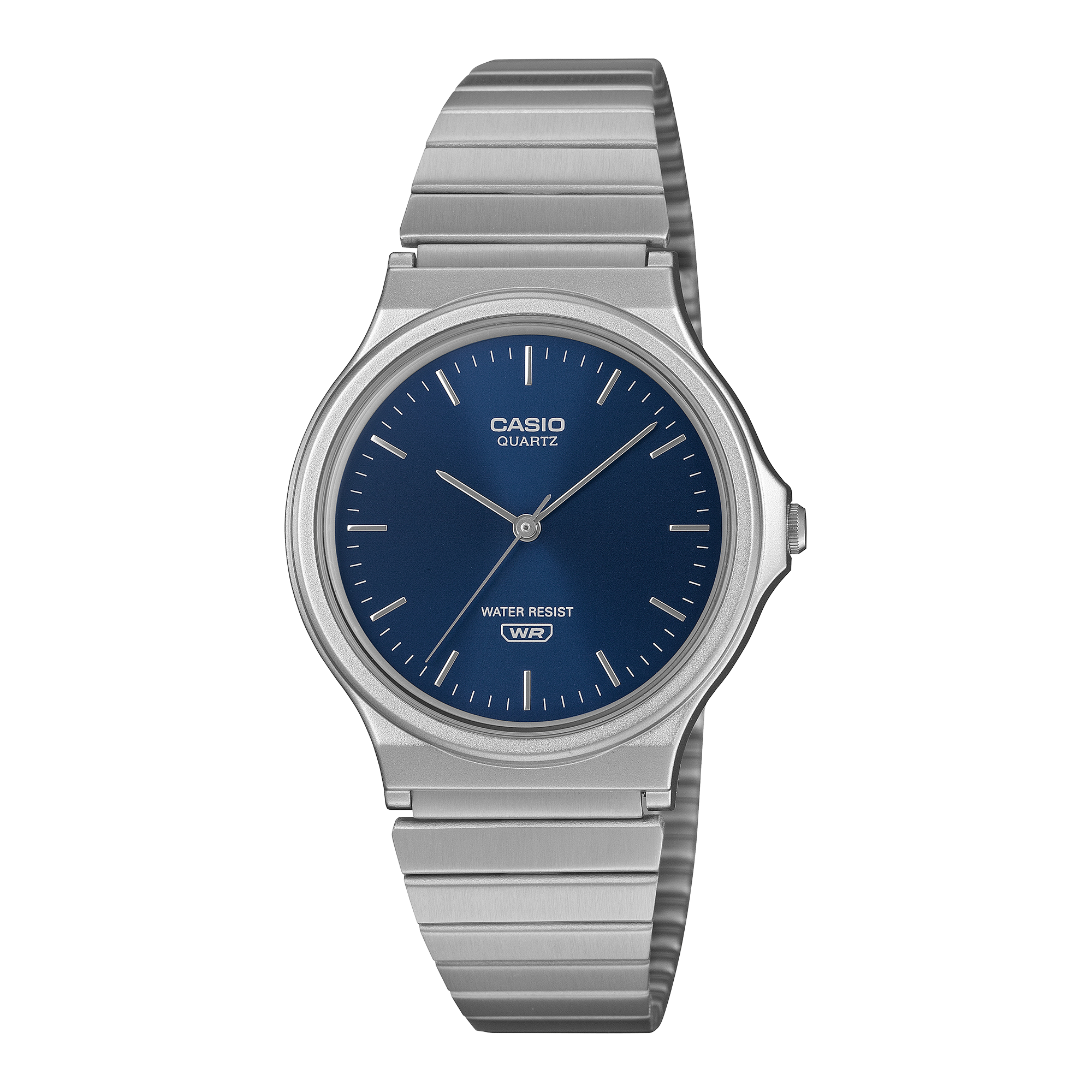 Casio MQ-24DA-2A Blue Sunray Dial Stainless Steel Analog Watch CASIO Casio MQ-24DA-2A Blue Sunray Dial Stainless Steel Analog Watch CASIO