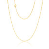 9ct Yellow Gold 2-Sided 3+1 Figaro Chain 50cm – Made in Italy - 040KD056