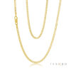 9ct Yellow Gold Superlight Open Curb 6-Sided Link Chain 50cm – Made in Italy - 50HKI445