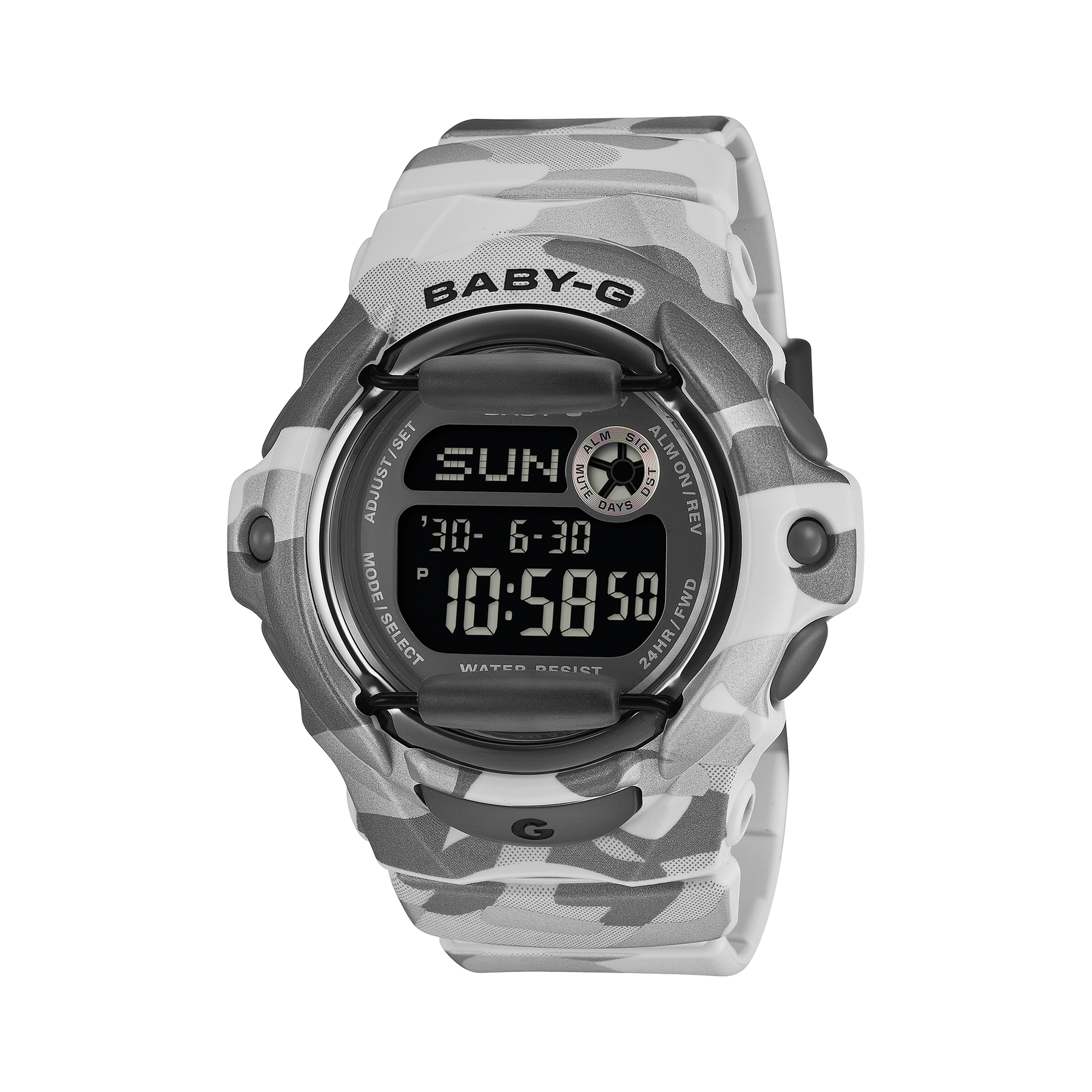 Casio Baby-G BG169CMB-8D Grey Camouflage Digital Resin Watch G-SHOCK Casio Baby-G BG169CMB-8D Grey Camouflage Digital Resin Watch G-SHOCK