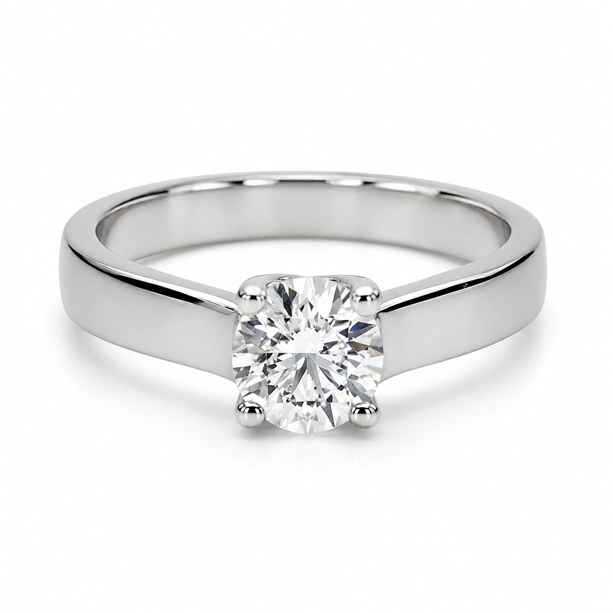9ct White Gold 1.03ct Lab Grown Diamond Solitaire Engagement Ring - AURG3230 9ct White Gold 1.03ct Lab Grown Diamond Solitaire Engagement Ring - AURG3230