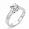 9ct White Gold 1.03ct Lab Grown Diamond Solitaire Engagement Ring - AURG3230