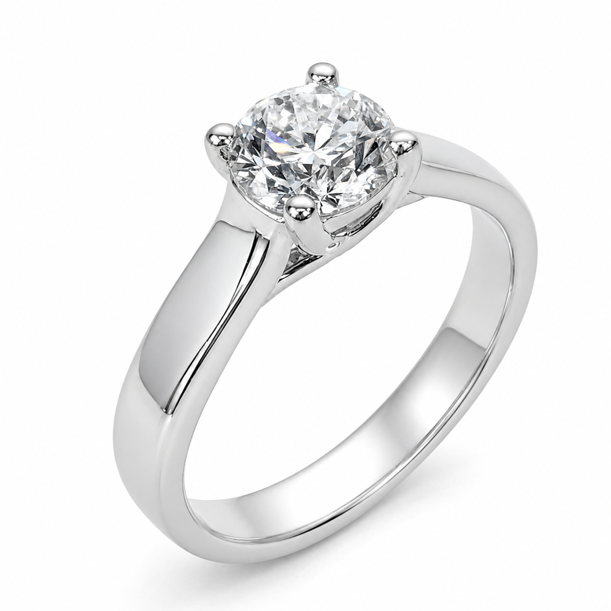 9ct White Gold 1.03ct Lab Grown Diamond Solitaire Engagement Ring - AURG3230 9ct White Gold 1.03ct Lab Grown Diamond Solitaire Engagement Ring - AURG3230