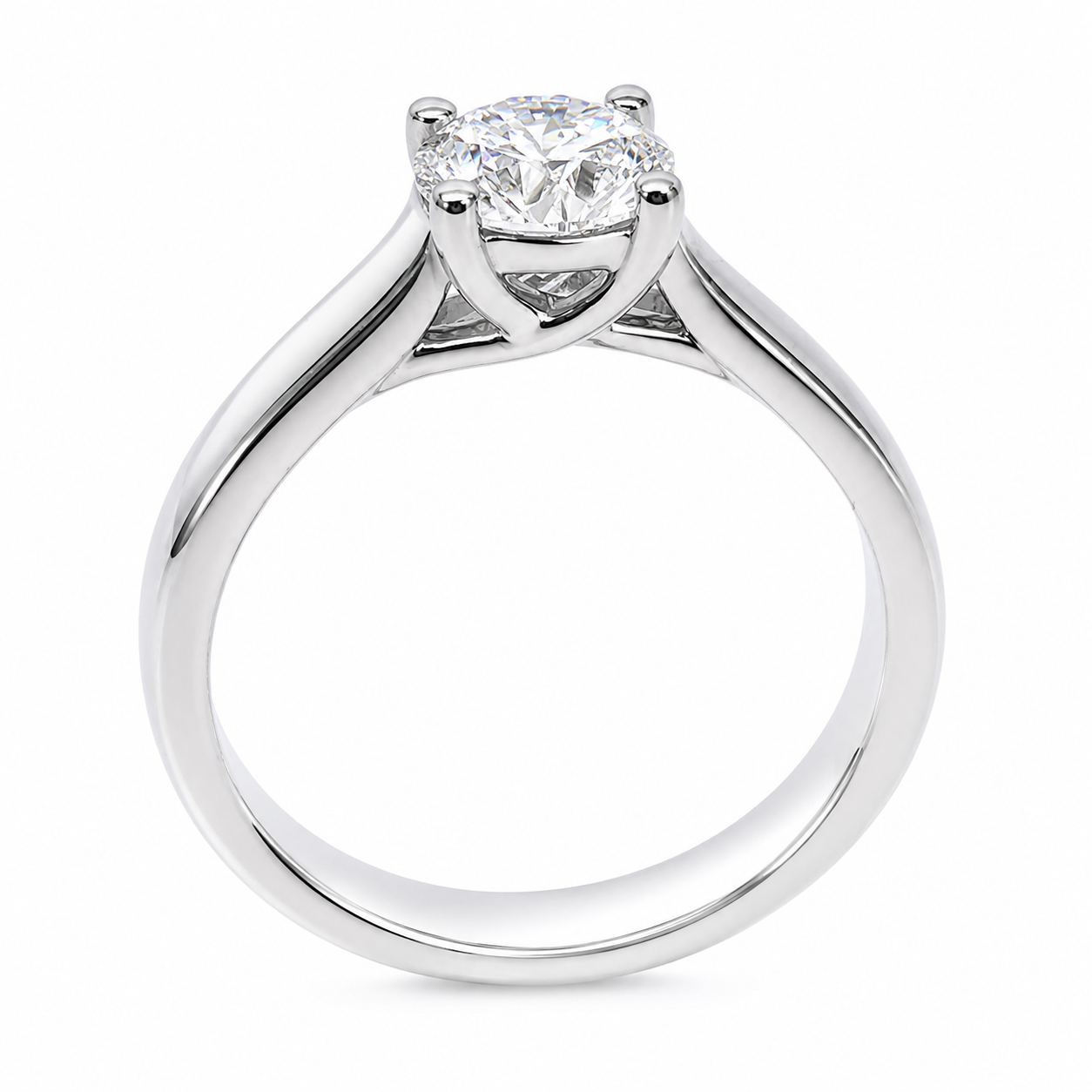 9ct White Gold 1.03ct Lab Grown Diamond Solitaire Engagement Ring - AURG3230 9ct White Gold 1.03ct Lab Grown Diamond Solitaire Engagement Ring - AURG3230