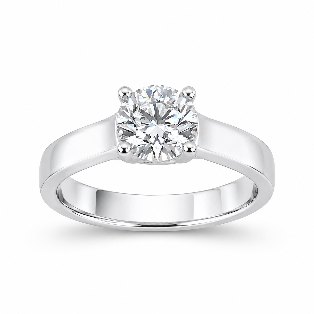 9ct White Gold 1.03ct Lab Grown Diamond Solitaire Engagement Ring - AURG3230 9ct White Gold 1.03ct Lab Grown Diamond Solitaire Engagement Ring - AURG3230