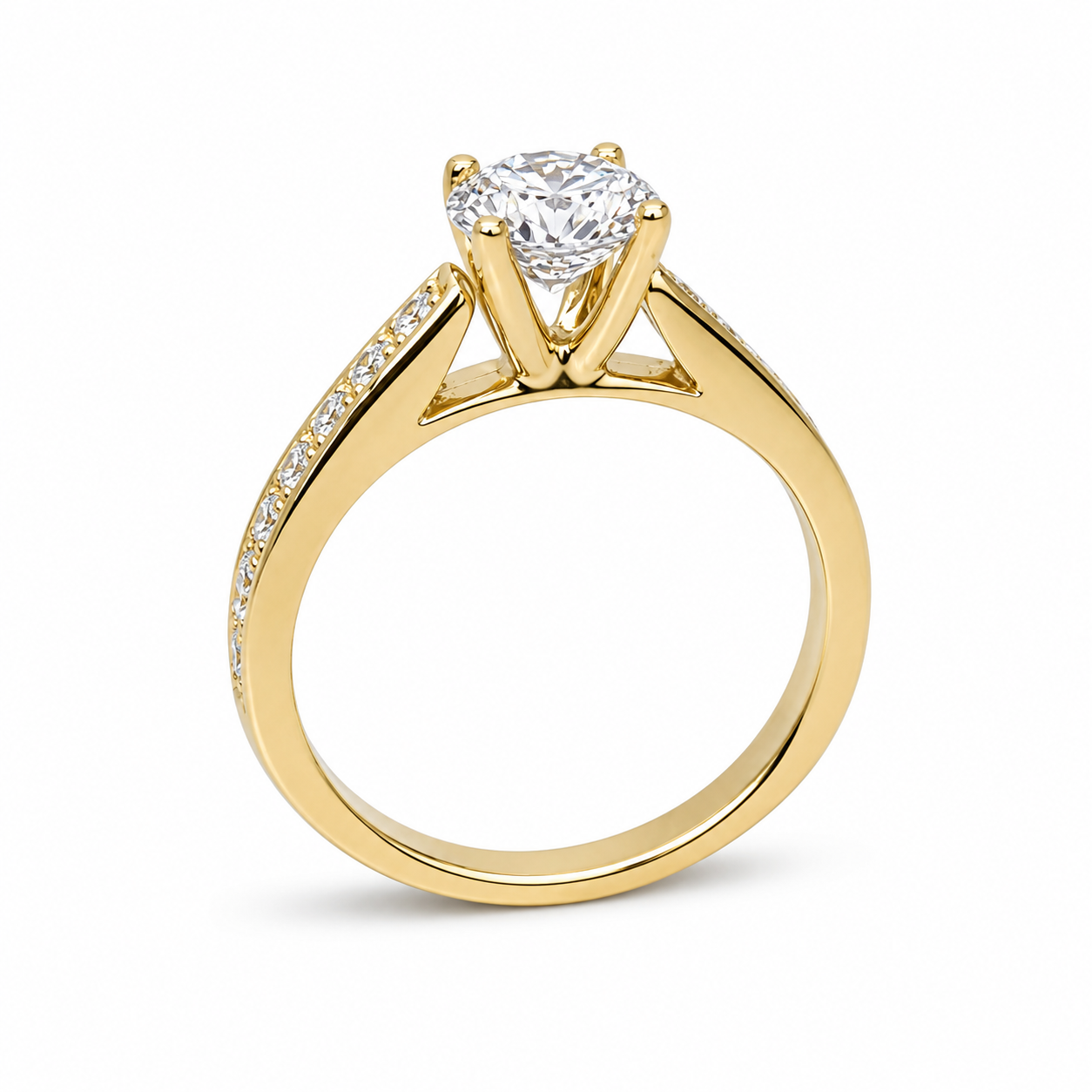 9ct Yellow Gold Lab Grown Diamond Engagement Ring 1.43ct TDW – 1.09ct Centre Diamond - AURG1333 9ct Yellow Gold Lab Grown Diamond Engagement Ring 1.43ct TDW – 1.09ct Centre Diamond - AURG1333