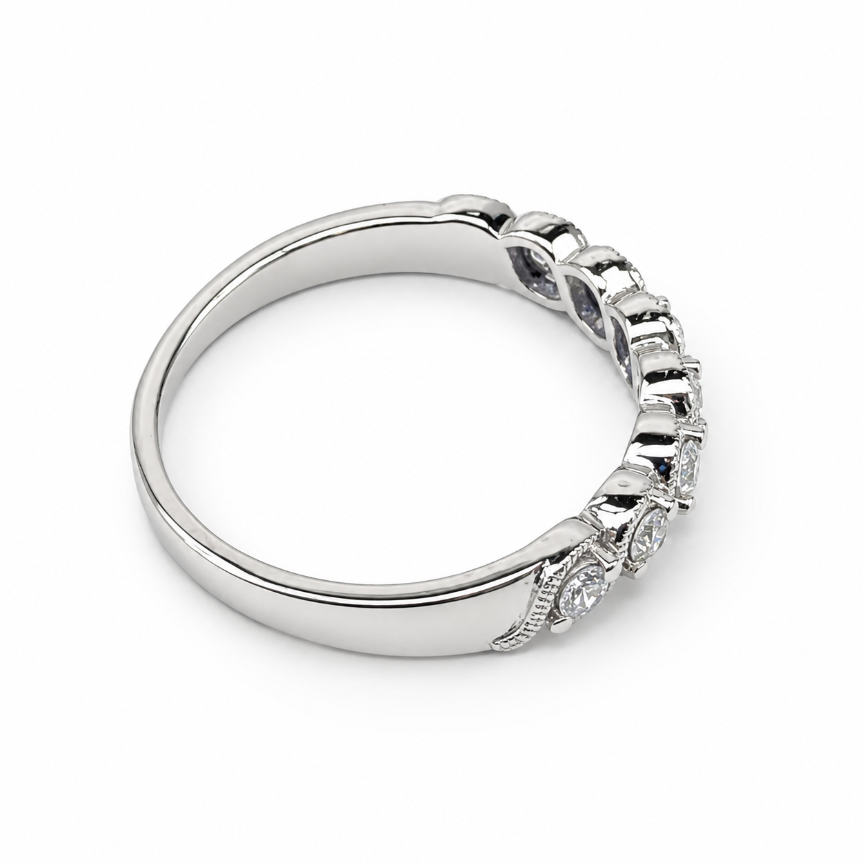 9ct White Gold Lab Grown Diamond Seven Stone Ring 0.25ct TDW - AURG3175 9ct White Gold Lab Grown Diamond Seven Stone Ring 0.25ct TDW - AURG3175