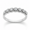 9ct White Gold Lab Grown Diamond Seven Stone Ring 0.25ct TDW - AURG3175