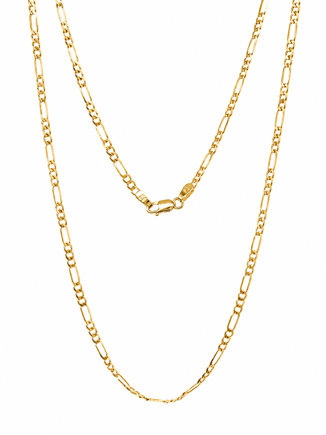 9ct Yellow Gold 6-Sided Diamond Cut 1+3 Figaro Link Chain 60cm – Made in Italy - 60HKI327 Gold Chain 9ct Yellow Gold 6-Sided Diamond Cut 1+3 Figaro Link Chain 60cm – Made in Italy - 60HKI327 Gold Chain