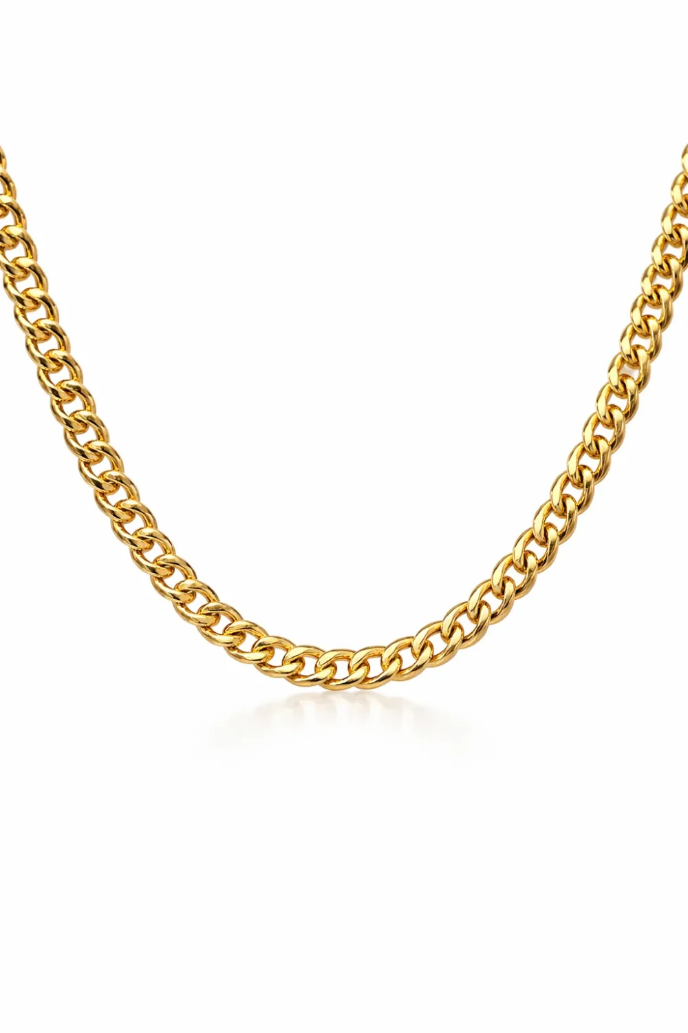 10ct Yellow Gold Diamond Cut Hollow Curb Link Chain – 3.60mm | 100 Gauge | Parrot Clasp - 100HVI334