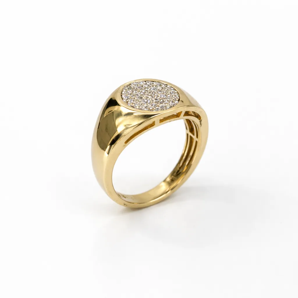 10ct Yellow Gold Gents Diamond Cluster Ring – 0.50CT Lab Grown Diamonds (EF/VS) - LGR47175