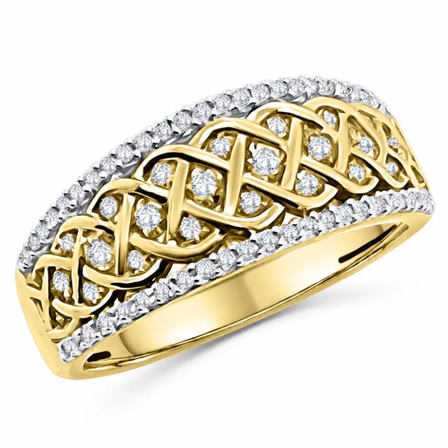 10ct Yellow Gold Ring with 0.50ct Diamond Setting