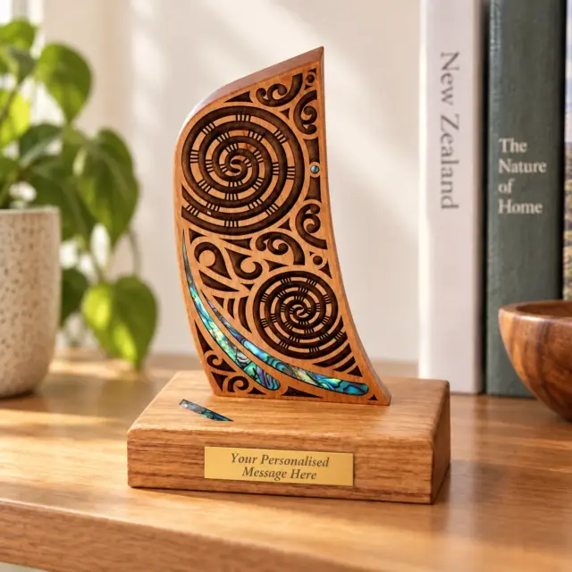 170mm High Waka Stern with Paua Shell Inlay