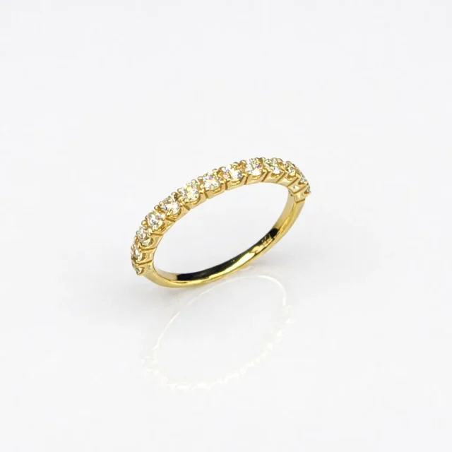18ct Yellow Gold Natural Diamond Classic Wedding & Eternity Ring – 0.60ct TDW - 18KR40329GL