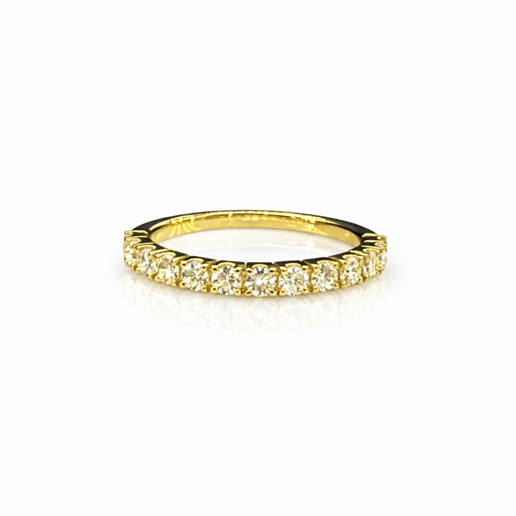 18ct Yellow Gold Natural Diamond Classic Wedding & Eternity Ring – 0.60ct TDW - 18KR40329GL