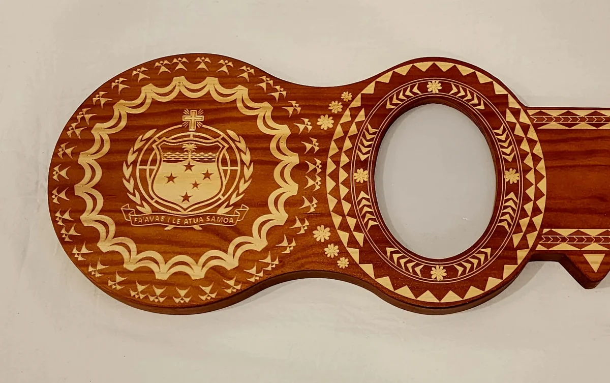 21st Island Design Key with Laser Engraved Patterns & Samoan Sila - Design 2216DB