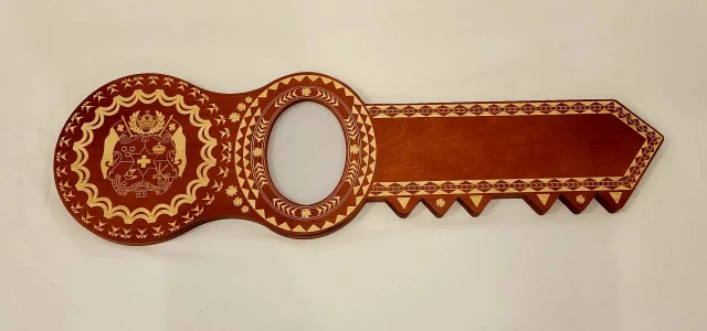 21st Island Design Key with Laser Engraved Patterns & Tongan Sila - Design 2217DB