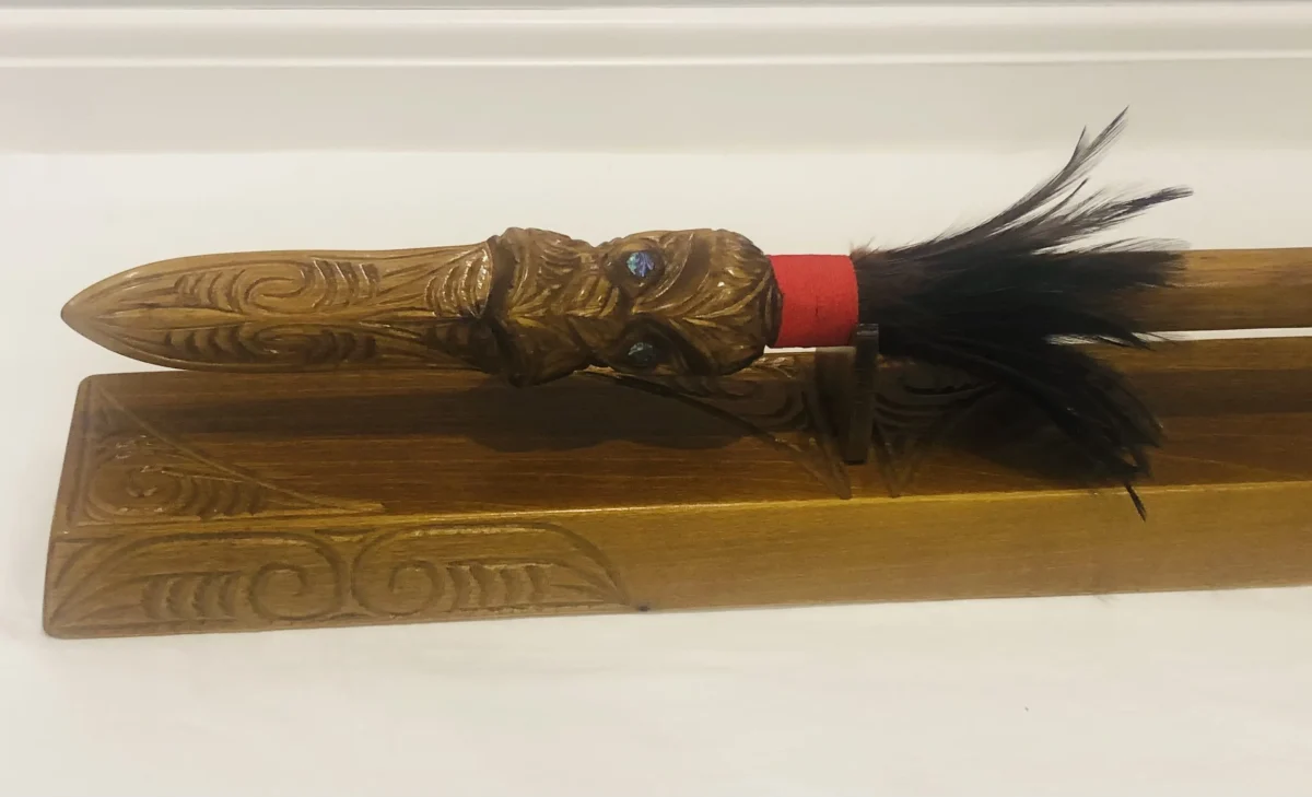 21st Taiaha on Stand