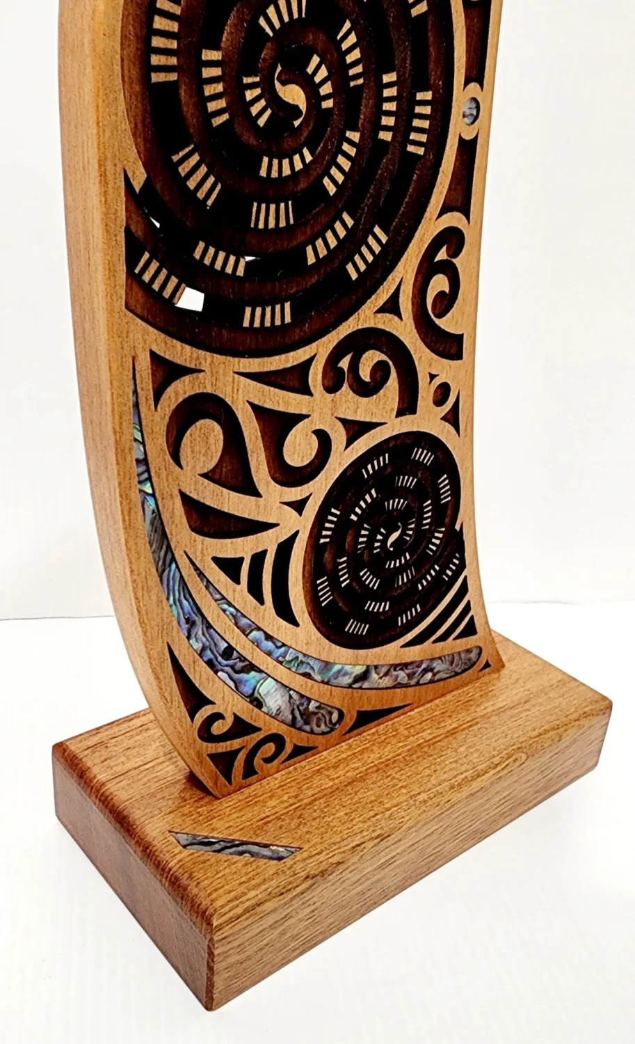 265mm High Waka Stern with Paua Shell Inlay