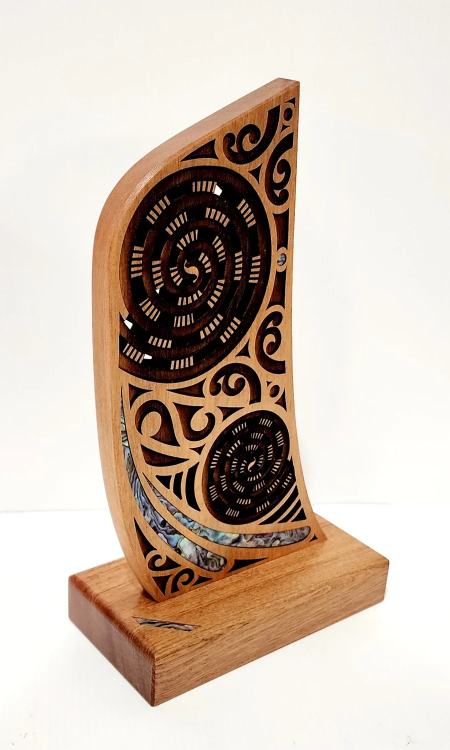 265mm High Waka Stern with Paua Shell Inlay