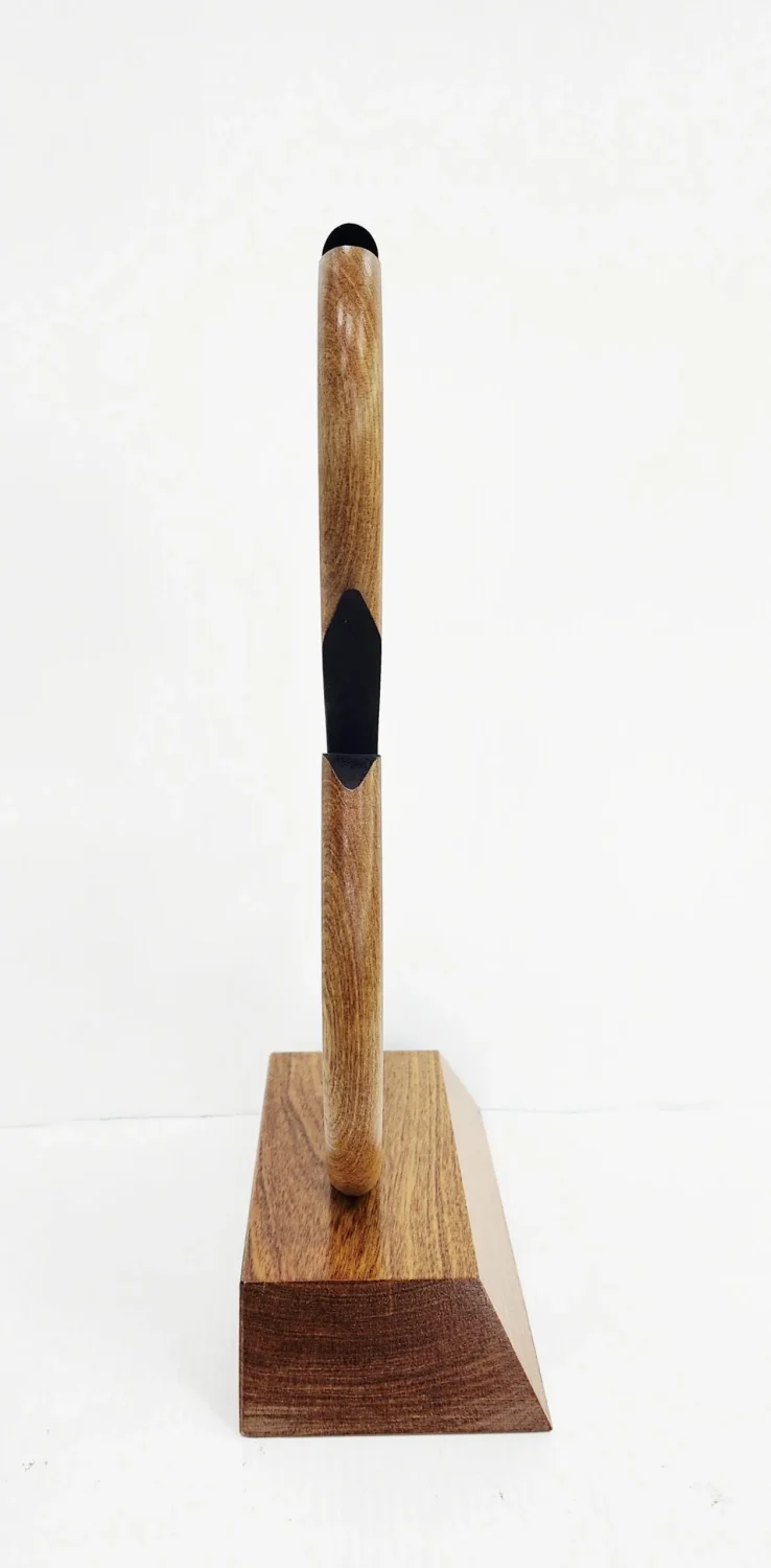 295mm Māori Mania Carving – Handcrafted Pacific Rimu Wood Award - MD044