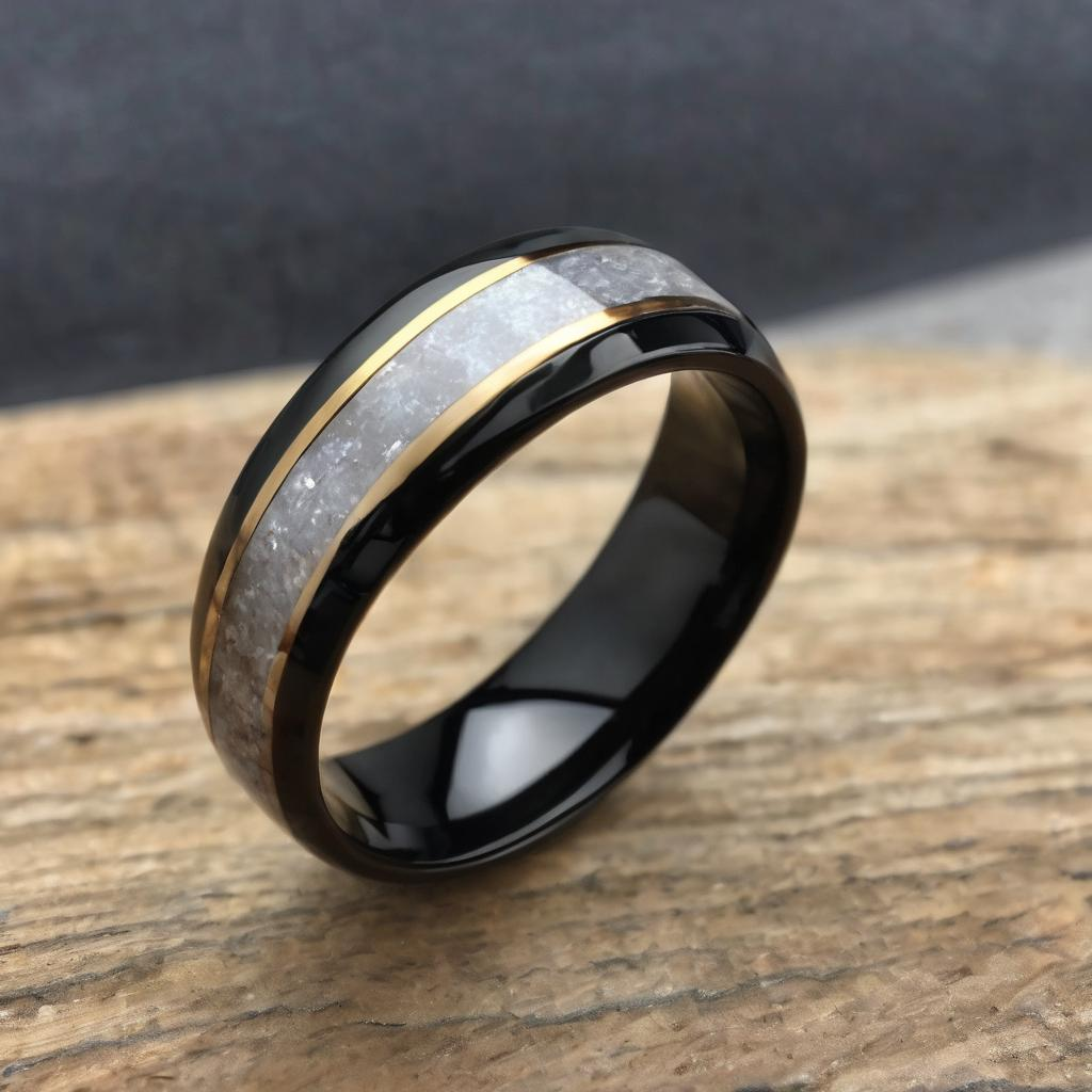 Ziro Black Zirconium rings