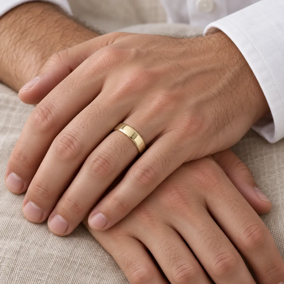 6.00mm Wide Half Round High Polished Plain Wedding Band 9ct Yellow Gold