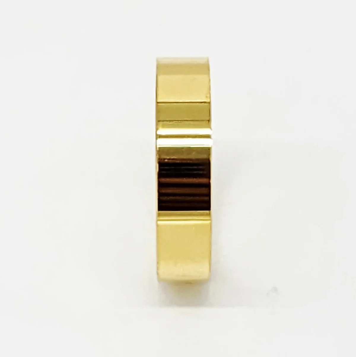 6mm Wide Gold Plated Tungsten Carbide Ring with Comfort Fit Band - TC02