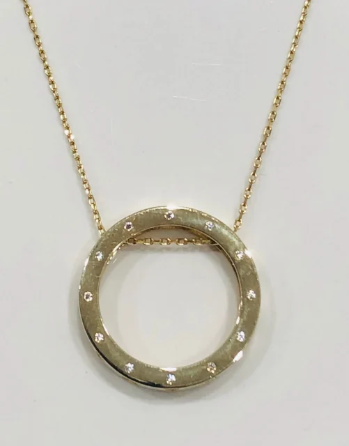 9ct Gold Chain & Diamond Pendant - 019
