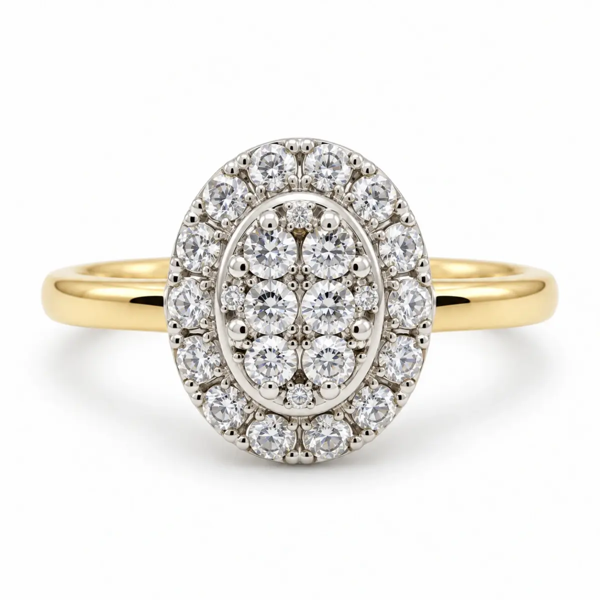 9ct Gold Ladies Cubic Zirconia Ring 006