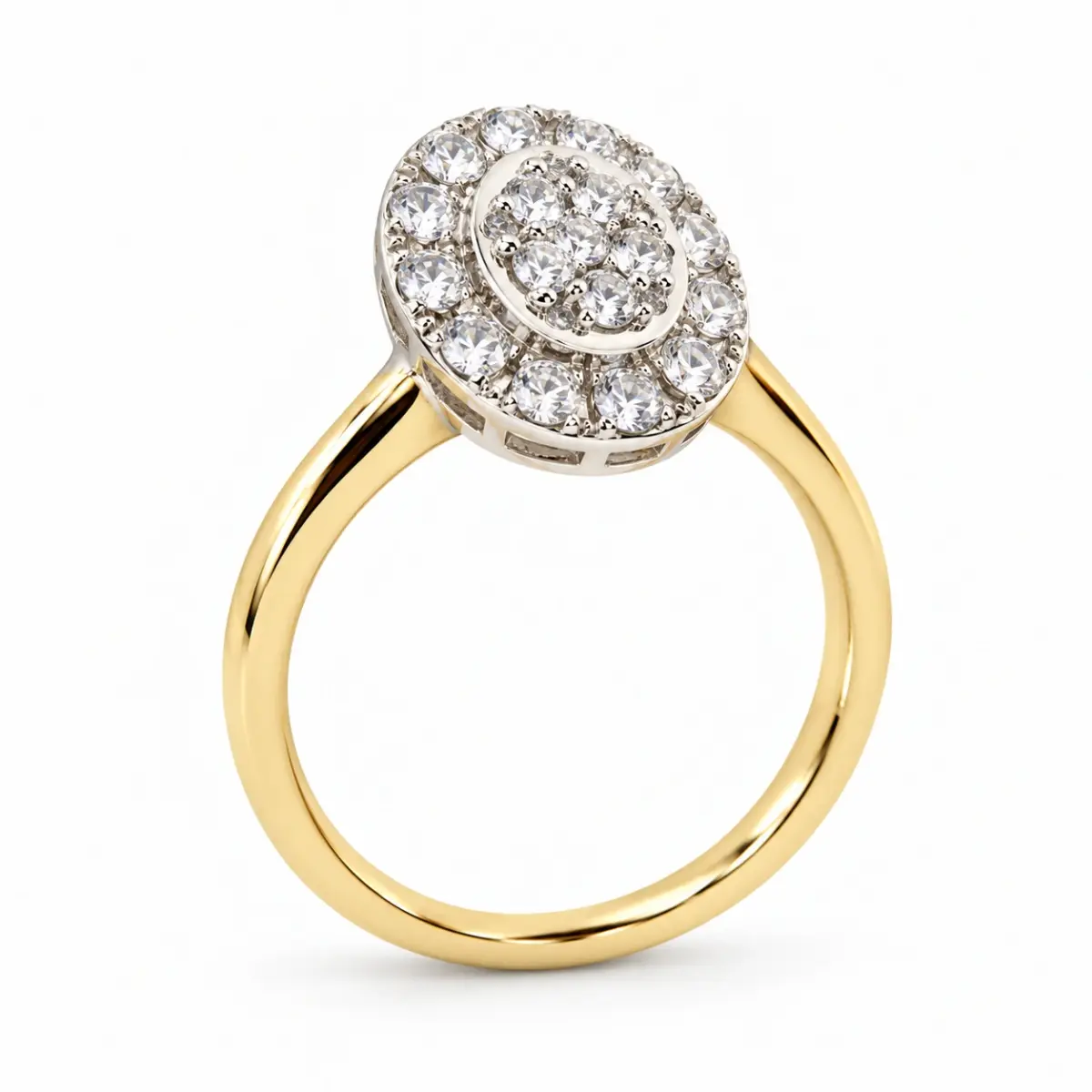 9ct Gold Ladies Cubic Zirconia Ring 006