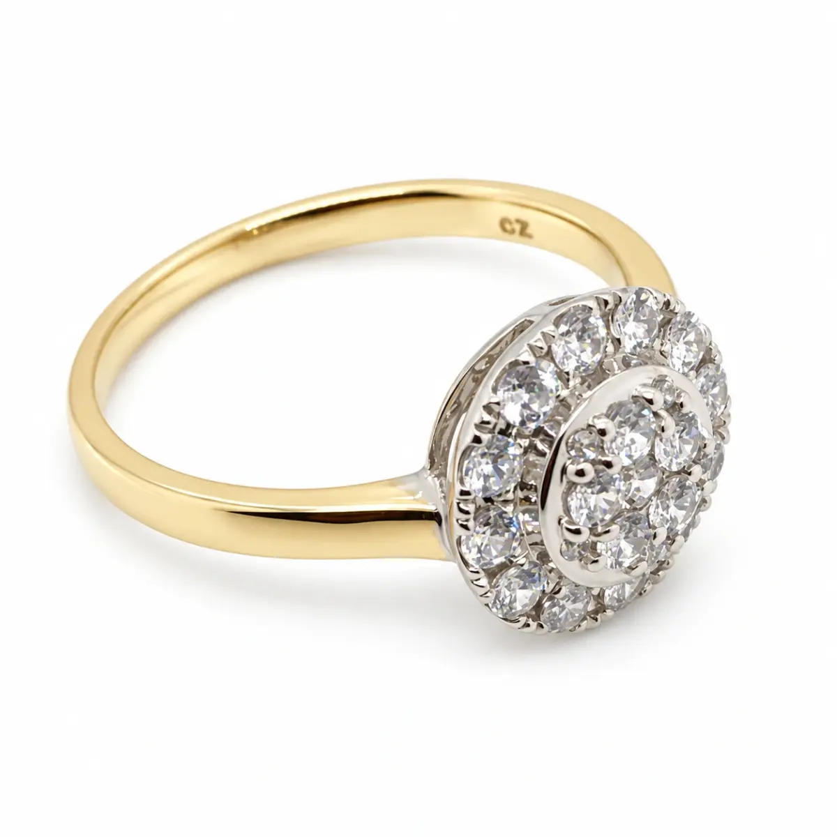 9ct Gold Ladies Cubic Zirconia Ring 006