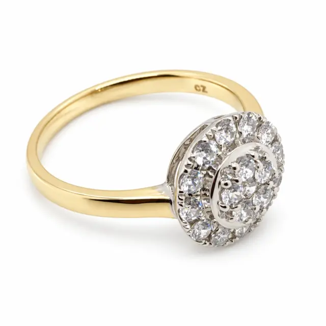 9ct Gold Ladies Cubic Zirconia Ring 006