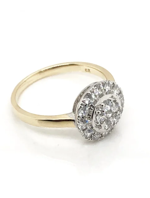 9ct Gold Ladies Cubic Zirconia Ring 006