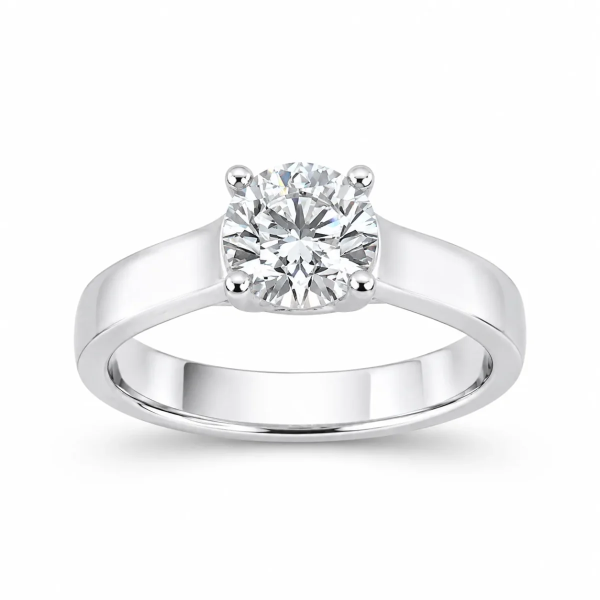 9ct White Gold 1.03ct Lab Grown Diamond Solitaire Engagement Ring - AURG3230