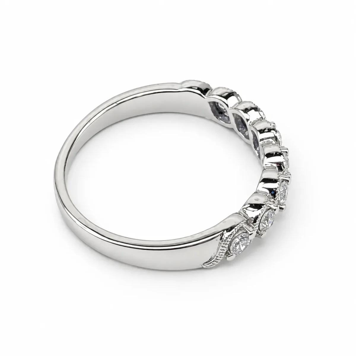 9ct White Gold Lab Grown Diamond Seven Stone Ring 0.25ct TDW - AURG3175