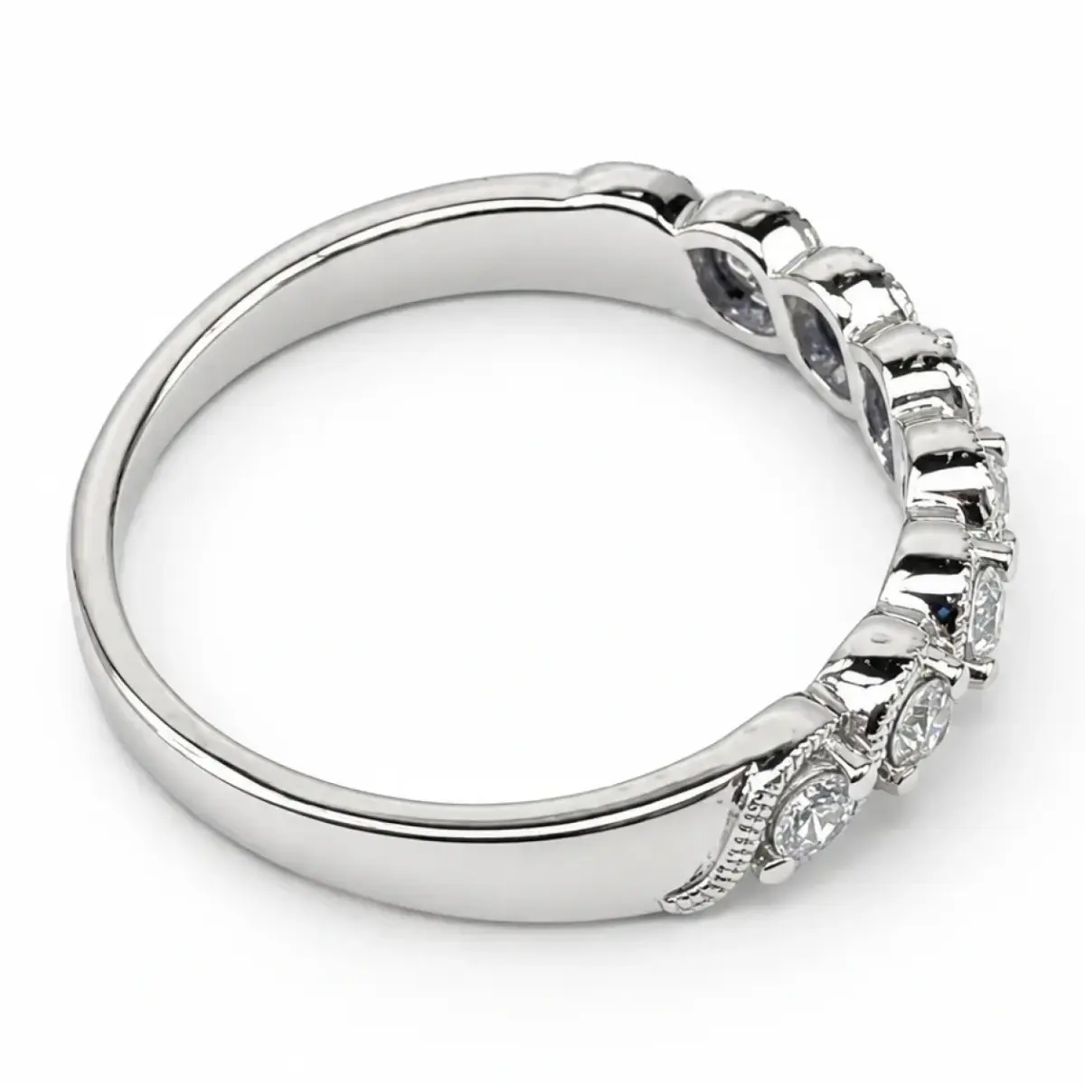 9ct White Gold Lab Grown Diamond Seven Stone Ring 0.25ct TDW - AURG3175
