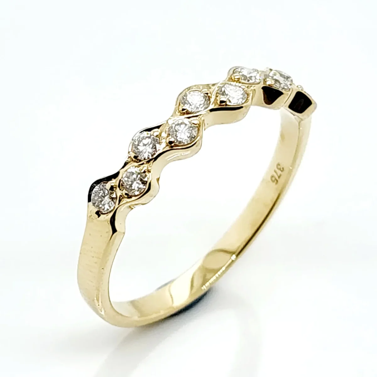 9ct Yellow Gold 0.30ct Diamond Wedding / Dress Ring