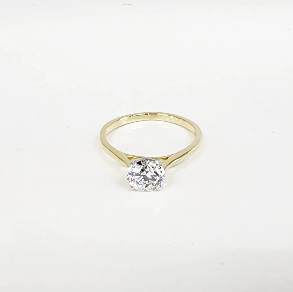 9ct Yellow Gold 1.0435ct Lab Grown Diamond Solitaire Engagement Ring - AURG2242