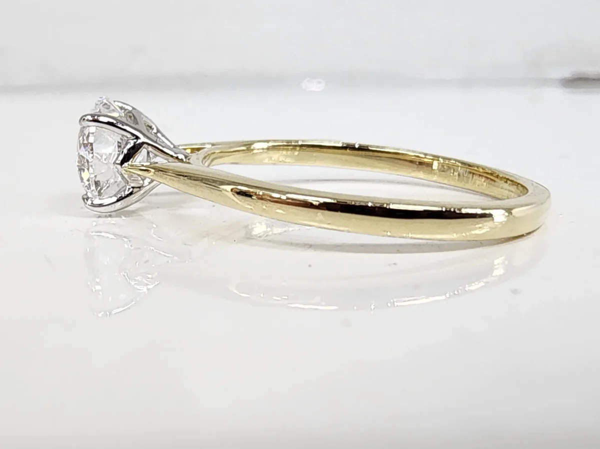 9ct Yellow Gold 1.0435ct Lab Grown Diamond Solitaire Engagement Ring - AURG2242
