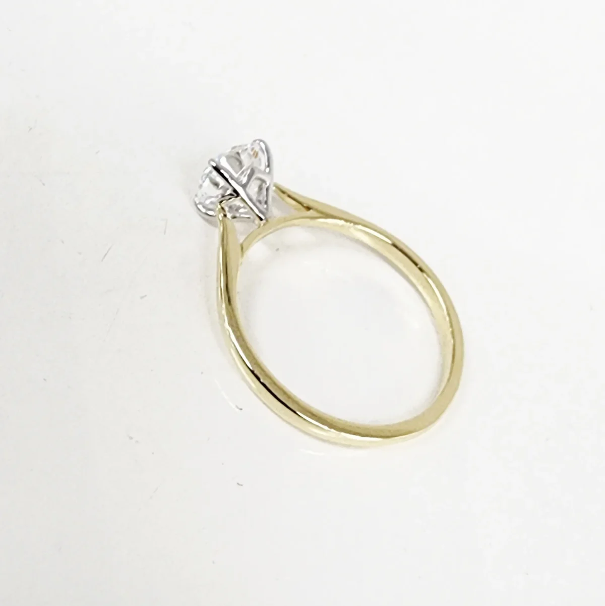 9ct Yellow Gold 1.0435ct Lab Grown Diamond Solitaire Engagement Ring - AURG2242