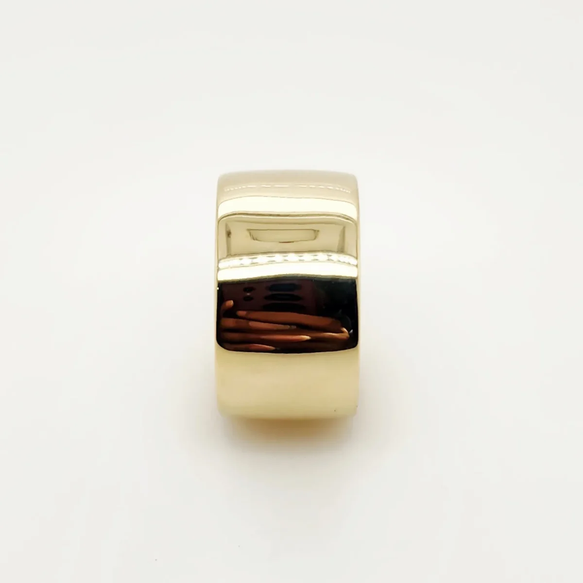 9ct Yellow Gold 12mm Wide Low Dome Wedding Band