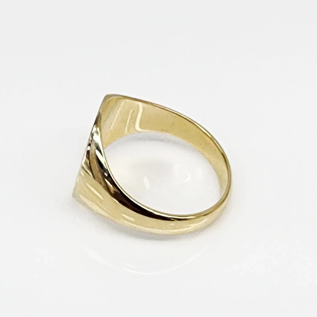 9ct Yellow Gold 14mm x 16mm Oval Signet Ring - CYR1862