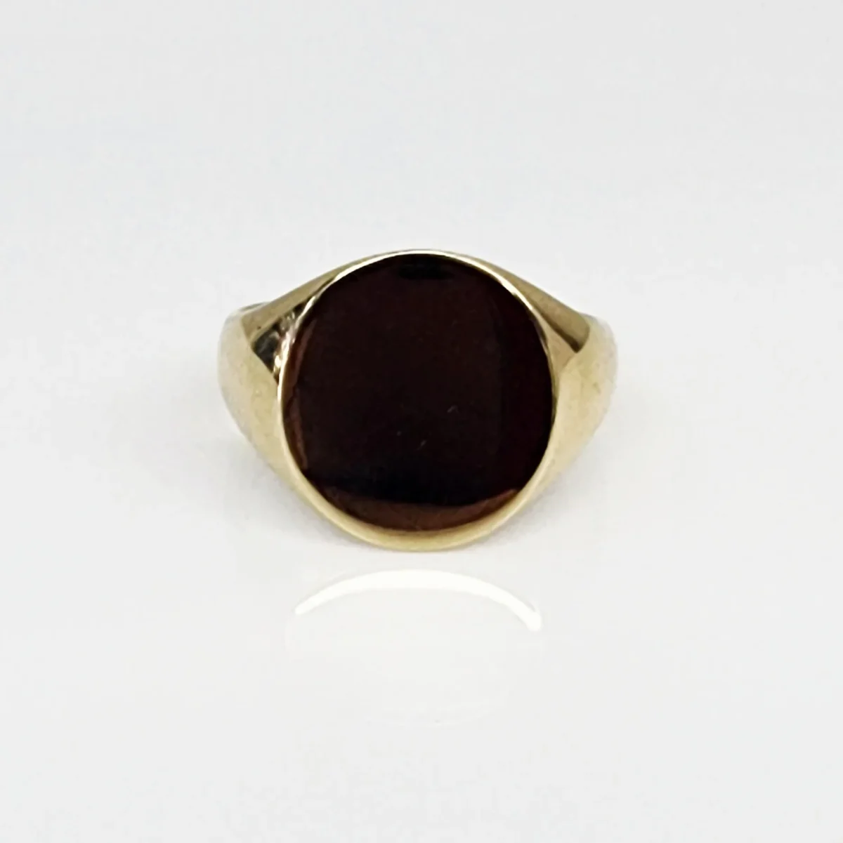 9ct Yellow Gold 14mm x 16mm Oval Signet Ring - CYR1862