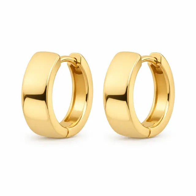 9ct Yellow Gold 5.3mm x 11mm Huggies - 5ER0757